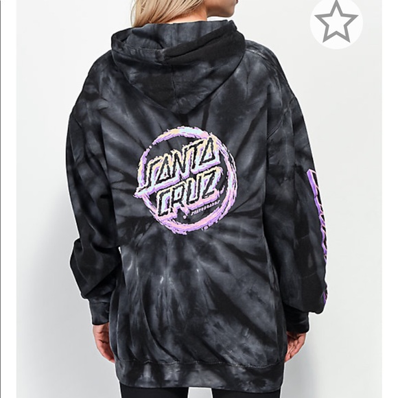 tie dye hoodie santa cruz